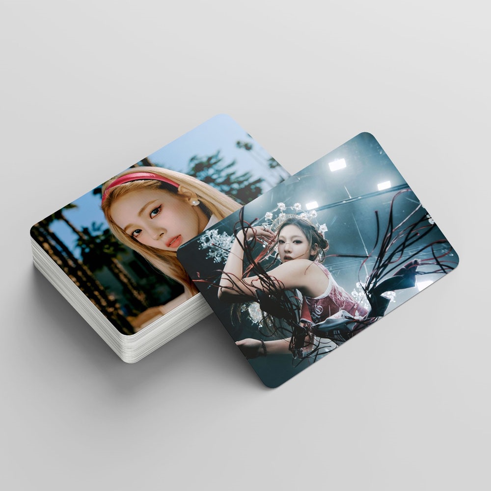 55pcs/box AESPA MY WORLD Photocards MINI 3RD ALBUM Kartu Lomo KARINA GISELLE WINTER NINGNING Kpop Postcards