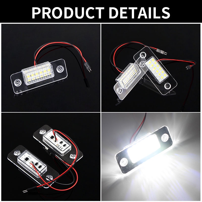 2pcs Lampu Plat Nomor LED Untuk Audi A8 D3 2002 2003 2004 2005 2006 2007 2008 2009 2010 Canbus Bebas Error