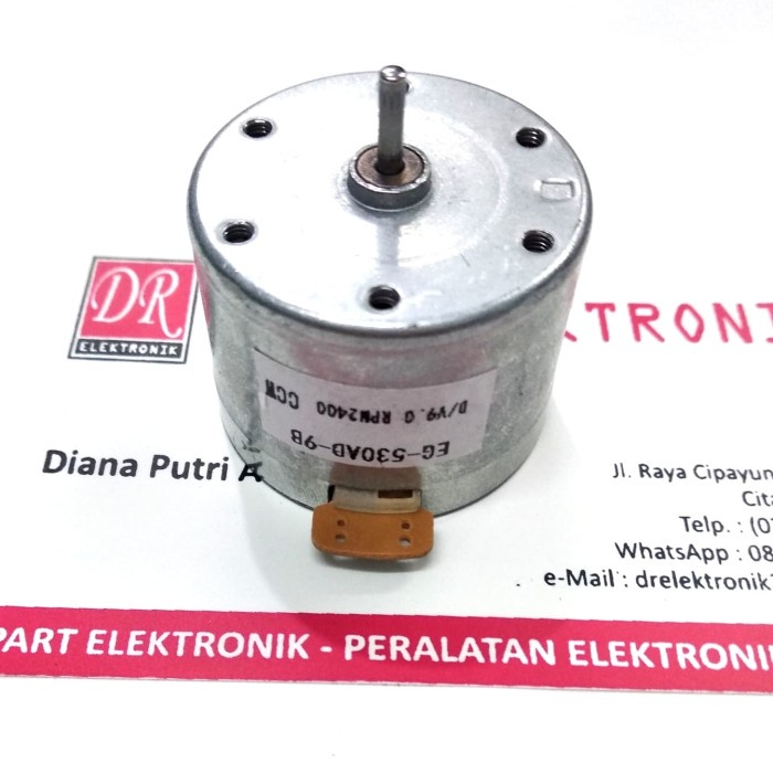 Motor Dinamo DC 2400rpm 2400 rpm CCW 9 V 9v 9volt 9 volt RPE27