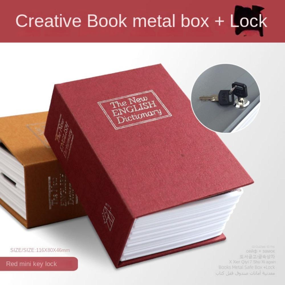 TOP Kamus Hollow Book Diary Storage Change Storage Box Celengan Rahasia Stash Booksafe Key Box Dengan Kunci Lock &amp; Key Safe Brankas Buku Simulasi