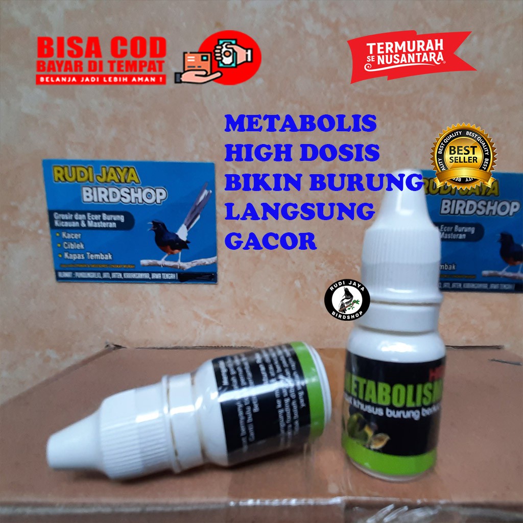 JUAL HIGH METABOLIS DR EDHI EDI BOEDI PAK PONCO . OBAT VITAMIN BURUNG MURAI KACER KENARI PLECI JADI 