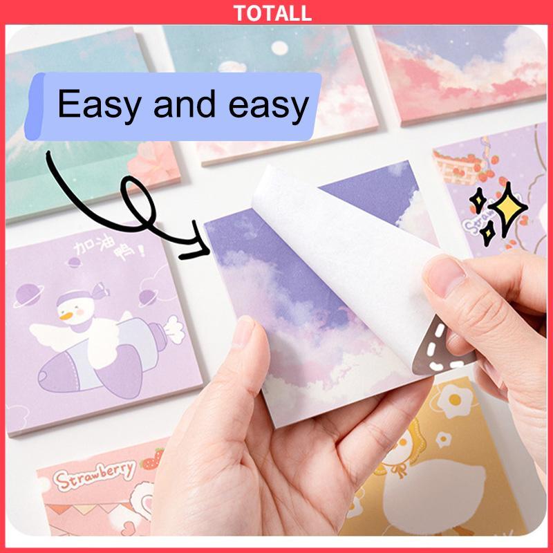 COD Ins Sticky Note Girls Heart Cute Sticky Note Style Student Stationery Sticky Notes Minimalis-Totall