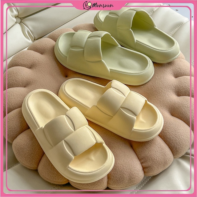 MONSOON - D6152 Sandal Korea Style / Sandal Fashion / Sandal Import / Sandal Wanita Slop / Sandal Slop Wanita / Sandal Flat