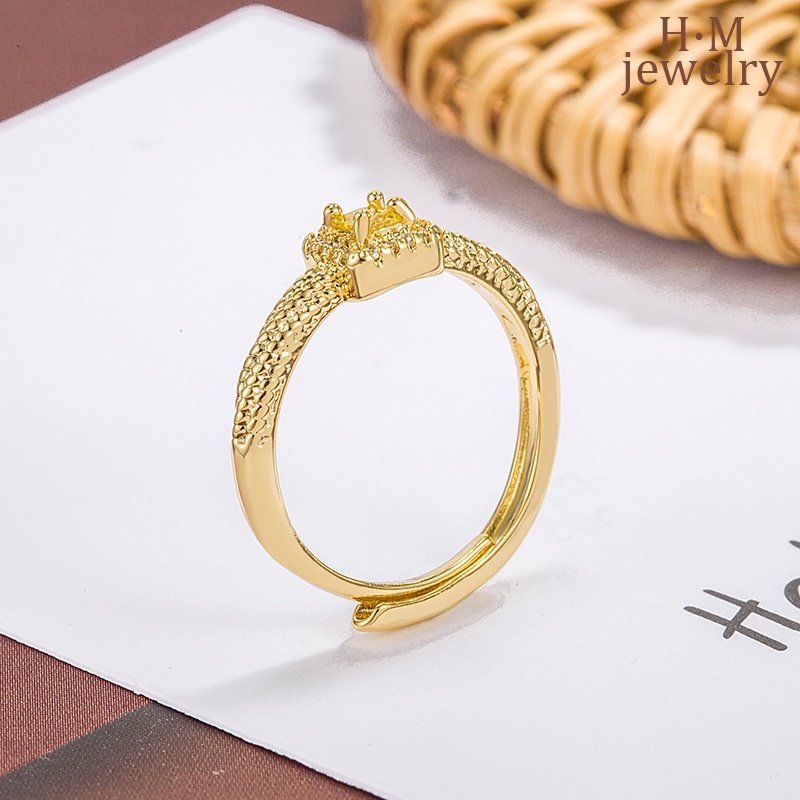 2023baru Cincin Berlian Kuning Batu Gula Kecil Cahaya Mewah Rasa Tinggi Untuk Pacar Girlfriend