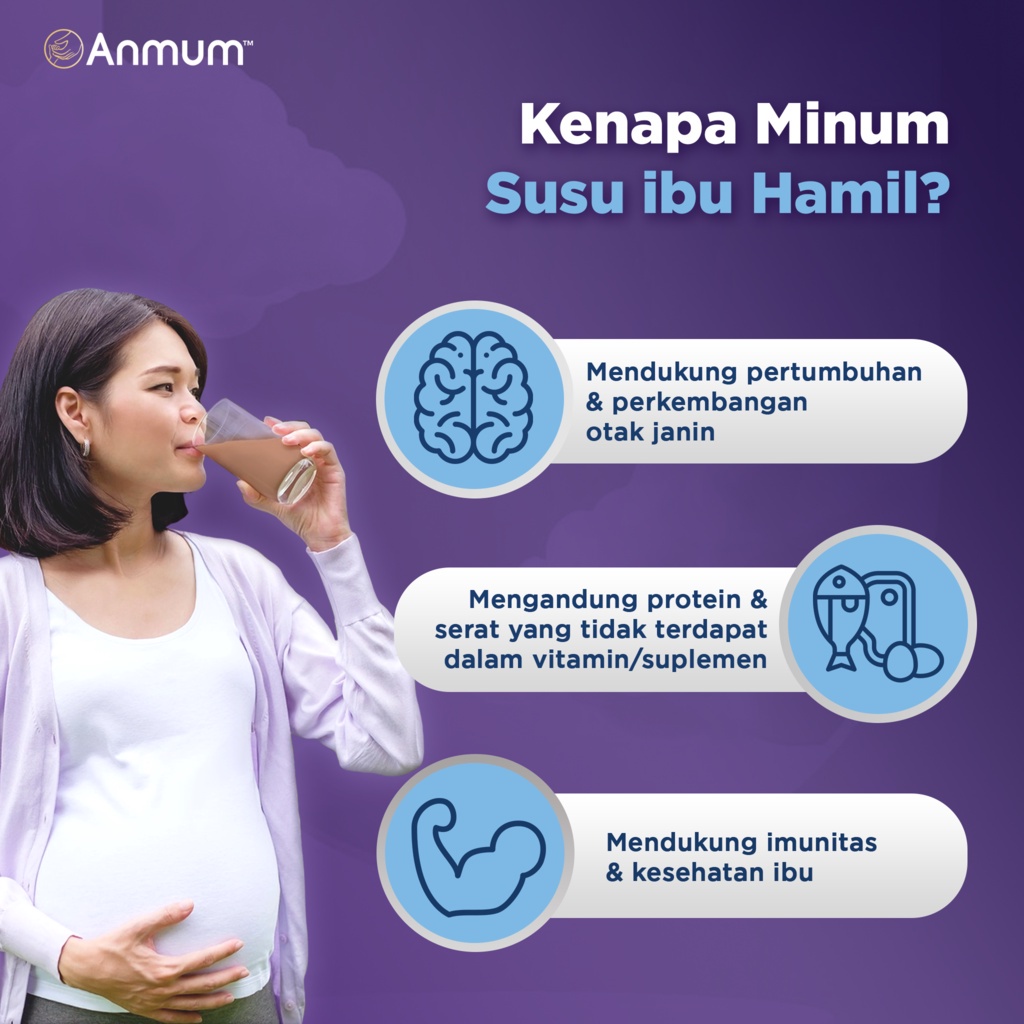 Anmum Materna Lite Susu Nutrisi Ibu Hamil Rendah Lemak Cokelat 3 x 180g