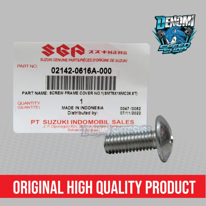 Baut Baud Screw Body Bodi Suzuki Satria 2 Tak Hiu Lumba Shogun Tornado Original SGP 02142-0616A