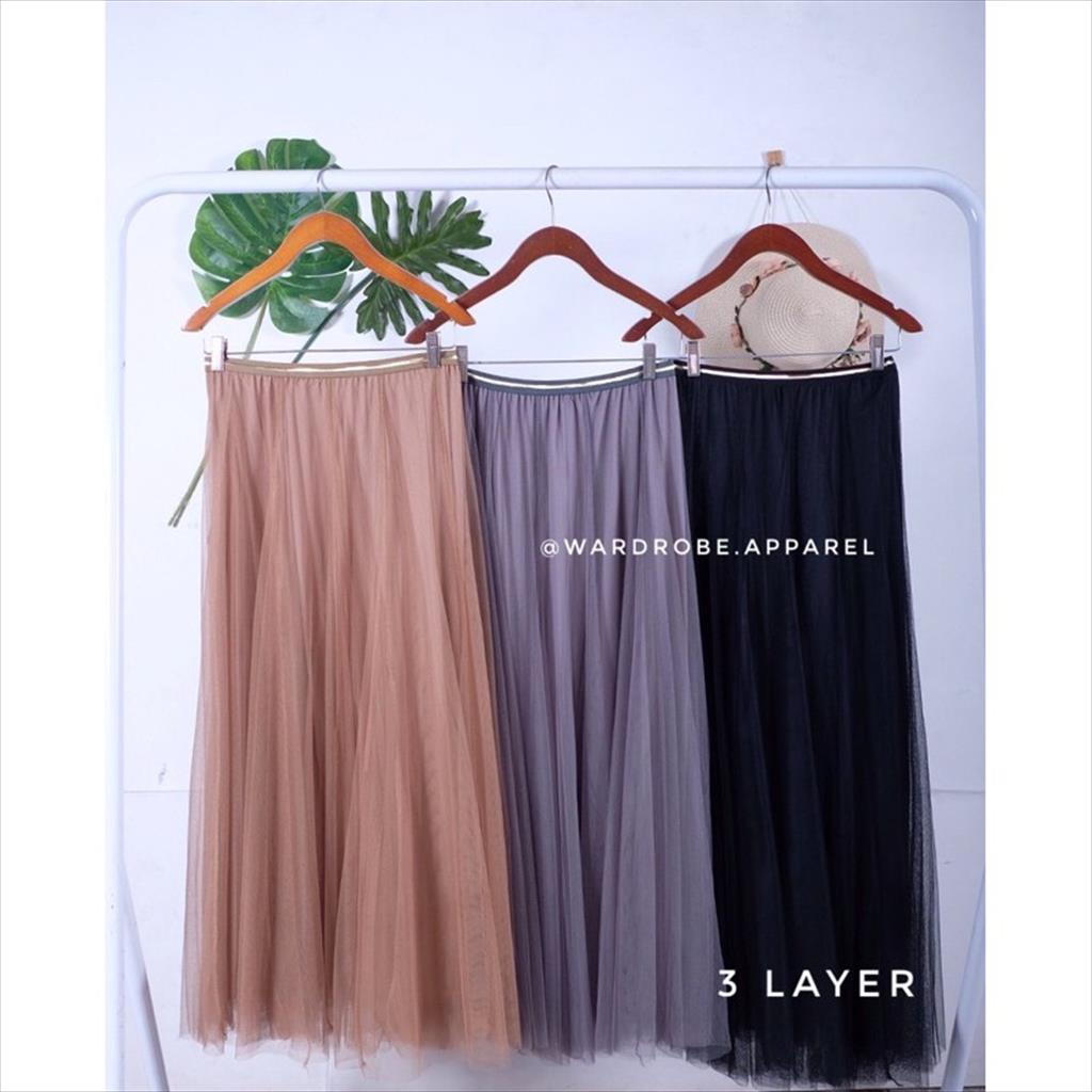 Rok tutu 4 layer premium bangkok bkk/ rok tutu list gold 4 lapis bangkok