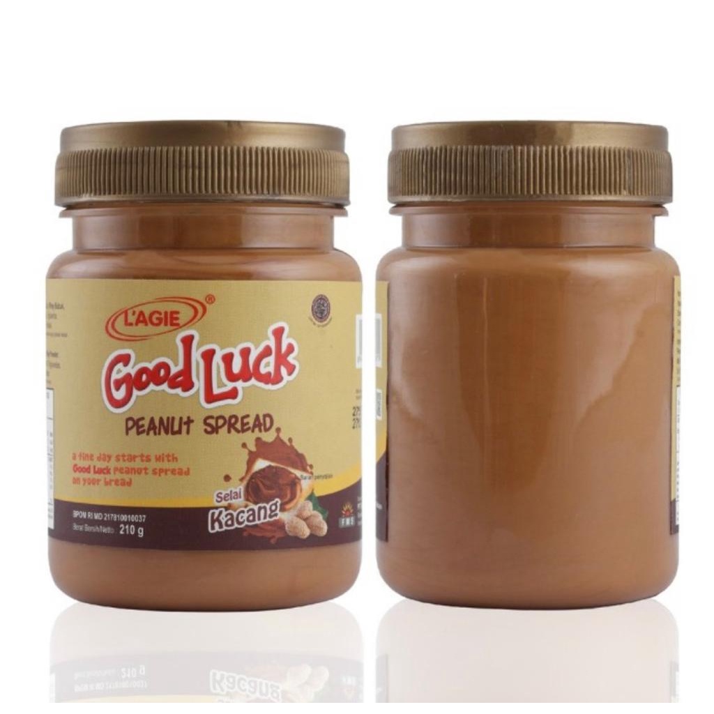 LAGIE SELAI KACANG GOOD LUCK / GOOD LUCK PEANUT SPREAD 210 GR