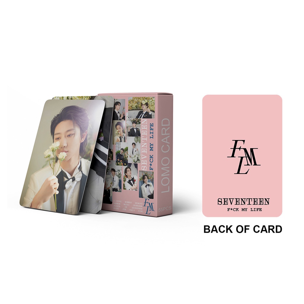 55pcs/box SEVENTEEN Mini 10th Album FML Photocards Wedding Cocok Kartu Lomo F * CK MY LIFE Kpop Postcards