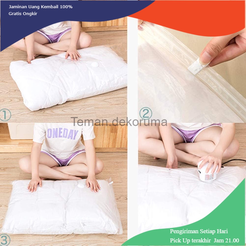TD - DPR SHEN Plastik Vakum Baju Compression Bag Various Size 5 PCS with Pump - SH5