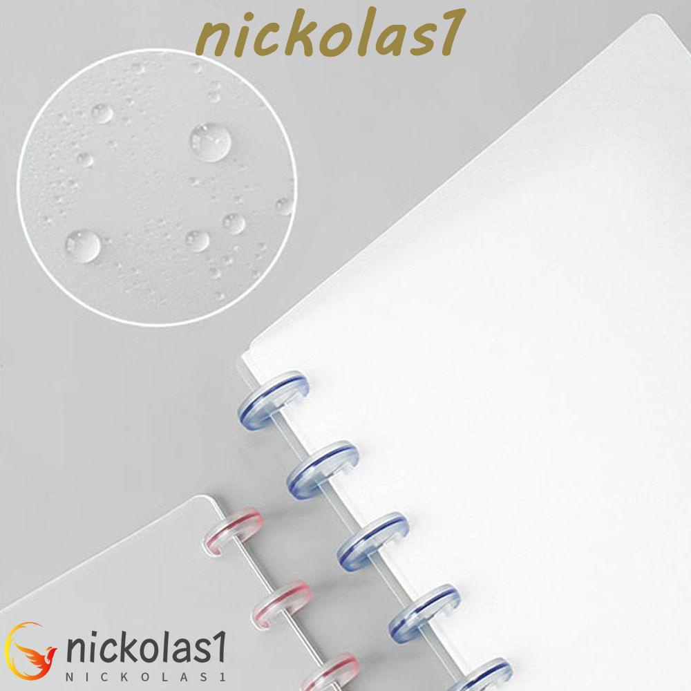 Nickolas1 Cover Notebook A5 B5 A4 B6 Perlengkapan Kantor Sekolah Diary Pemisah Indeks Kalender Cincin Rings Discs Binder Gesper Jamur Lubang Pengikat Cincin