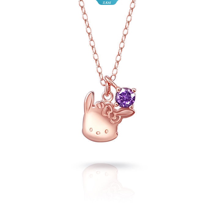 Sanrio Jewelry Pachacco Hellokitty Hello Kitty Born Electroplated Sterling Silver Kalung [ZK]