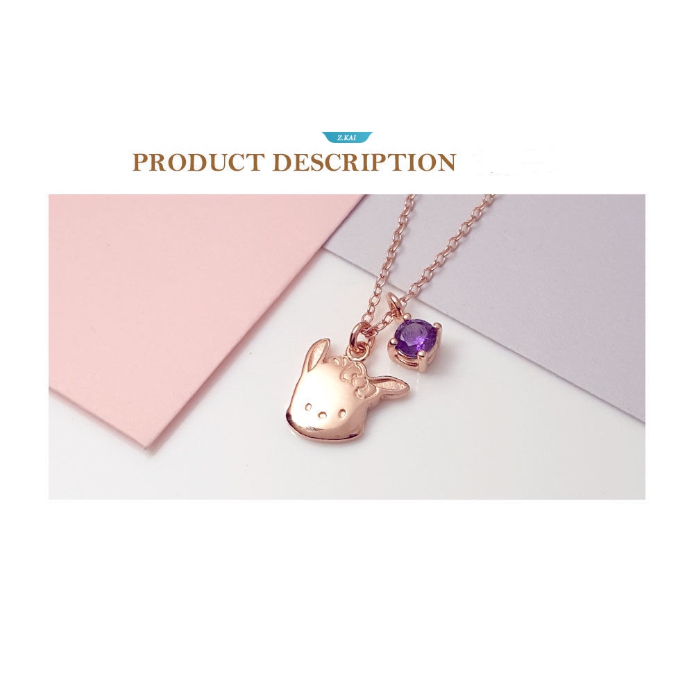 Sanrio Jewelry Pachacco Hellokitty Hello Kitty Born Electroplated Sterling Silver Kalung [ZK]