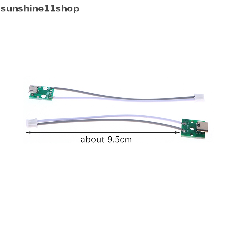 Sho Type-C Micro USB To DIP Adapter Female Konektor B Type PCB Converter Breadboard USB-01 Switch Board SMT Ibu Duduk Dengan Kawat N