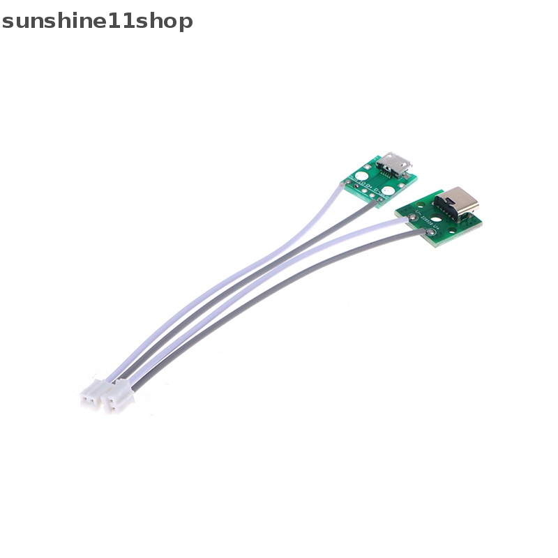 Sho Type-C Micro USB To DIP Adapter Female Konektor B Type PCB Converter Breadboard USB-01 Switch Board SMT Ibu Duduk Dengan Kawat N