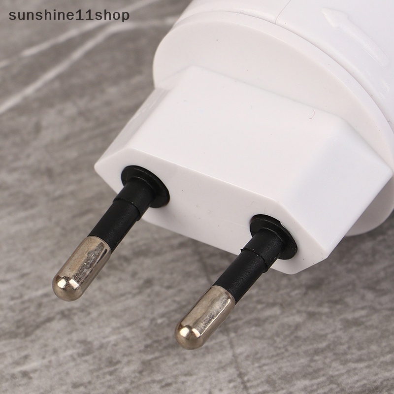 Sho 1Pc E27 Socket Lampu Bohlam Adaptor 360derajat Dasar Cahaya Yang Dapat Disesuaikan EU US Plug N