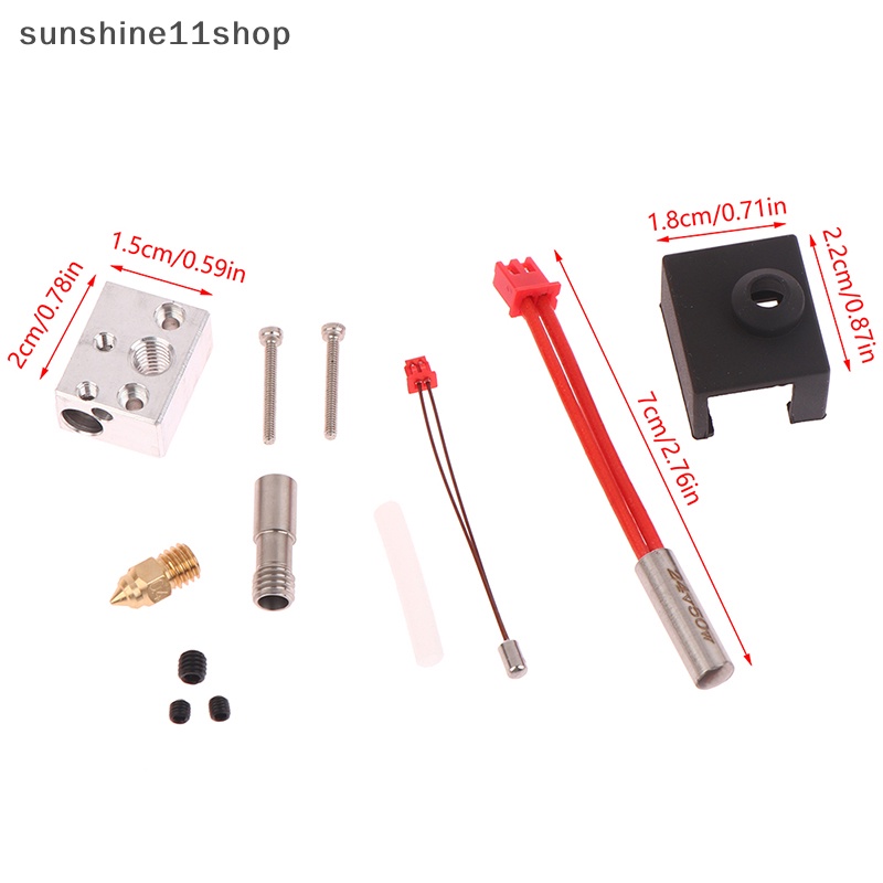 Sho High Temperature Pro Heag Block Kit Untuk Printer Ender-3 S1 CR-10 Smart Pro N