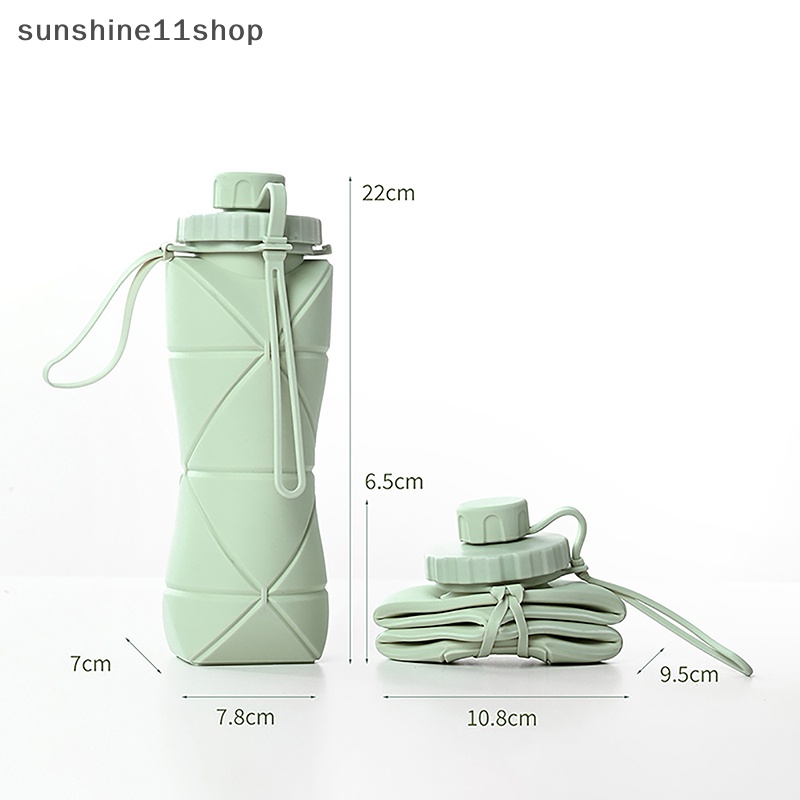 Sho Botol Air Silikon Lipat Olahraga Water Bottle Outdoor Travel Portable N