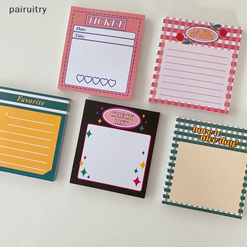 Prt 50lembar Jadwal Memo Pad To Do List Time Sticky Note Jadwal Planner Kantor PRT
