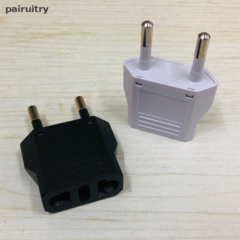 Adaptor Colokan Listrik Travel PRT Amerika China Ke EU Eropa 6A Konektor Converter Colokan 2pin PRT