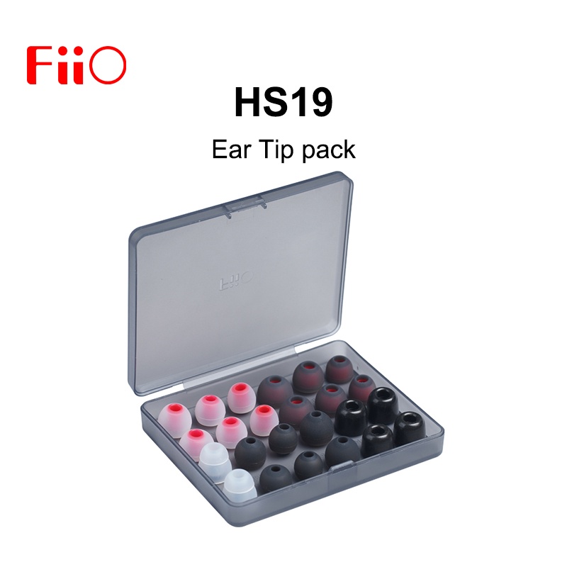 Eartips Silikon Fiio HS19 Pengganti (12Pasang) Untuk Eartips Paket Ujung Telinga Pengganti Fiio FD11 FH1s FD3 Pro