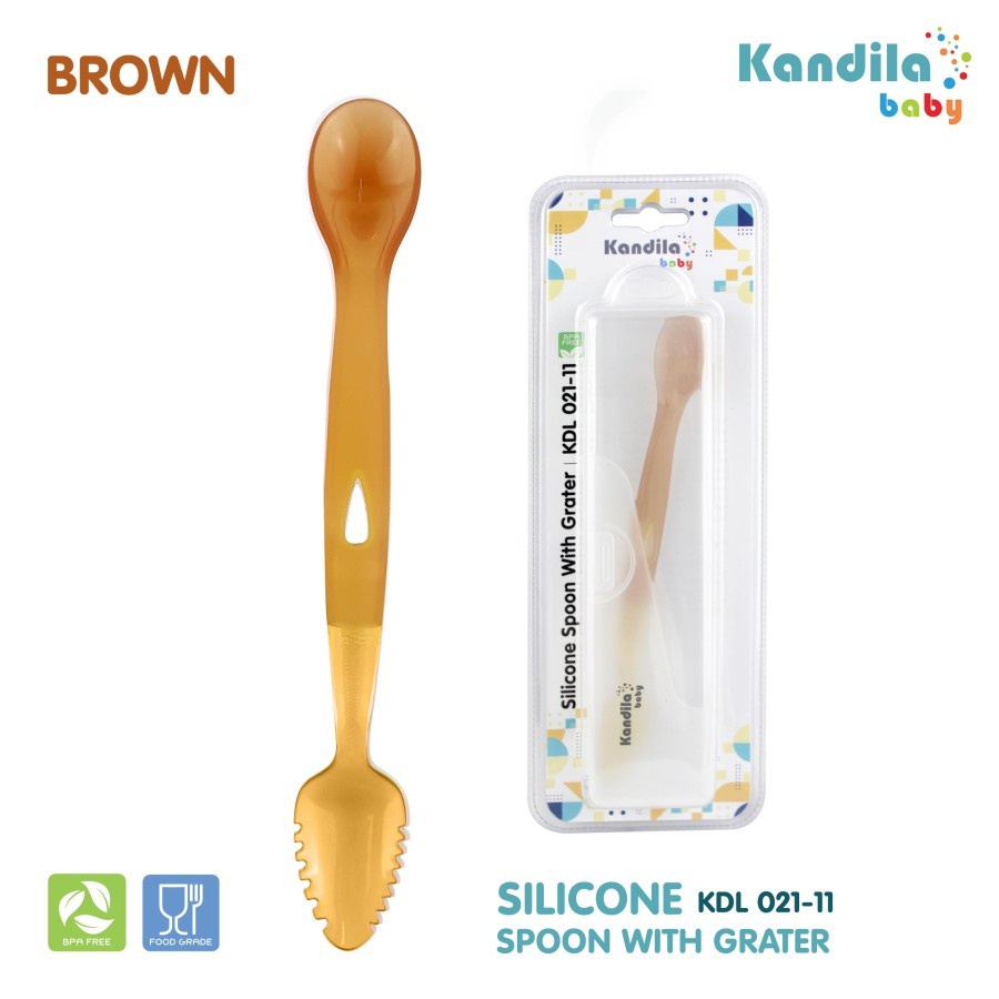 KANDILA KDL021-11 SILICONE SPOON WITH GRATER