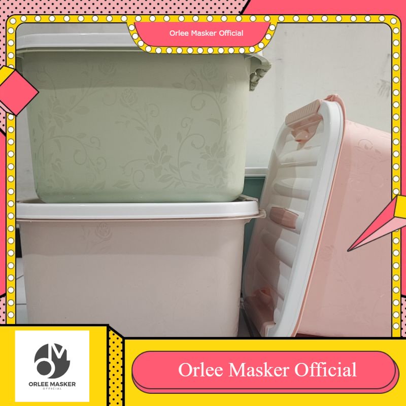 KOTAK SERBAGUNA UKURAN S ESTETIK SAKURA 8L 28CM x 21cm x 17cm / kotak kosmetik mini / kotak hiasan rumah