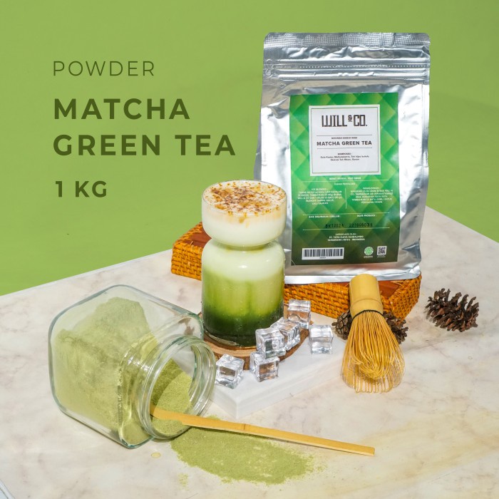 

New Arrival Will&Co Premium Powder Rasa Matcha Greentea 1Kg