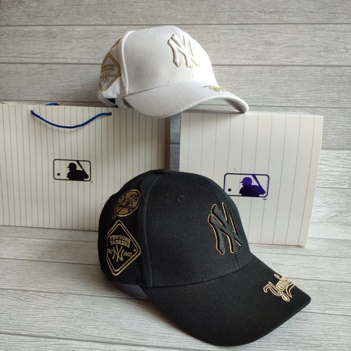 TOPI BASEBALL PRIA IMPORT ORIGINAL NY 009 - Putih