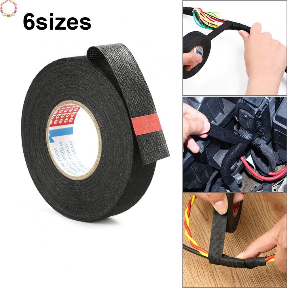 Adhesive Harness Tape Rubber Type Pressure Sensitive Tape Isolasi PVC Hitam Untuk Reparasi Listrik