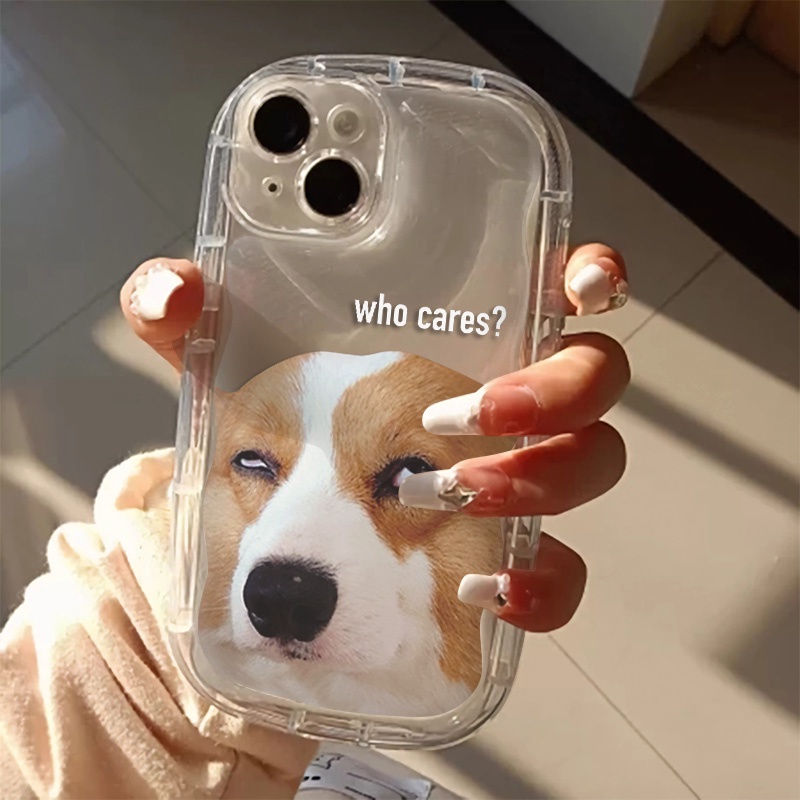 Casing Ponsel Transparan Kompatibel Untuk IPhone Casing14 13 12 11 Pro Max XS X XR 8 +7Plus Lembut Anjing Arogan Silikon Shockproof Cover Cell Precticer