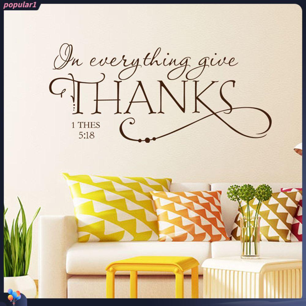 Populer Stiker Dinding Home Art Wall Stickers Removable Self-Adhesive Dekorasi Pintu Home Art