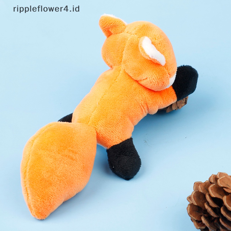 {rippleflower4.id} 1pc Boneka Rubah Mini Kartun Bros Mewah Pasangan Baju Lucu Pin Tas Liontin Mainan~