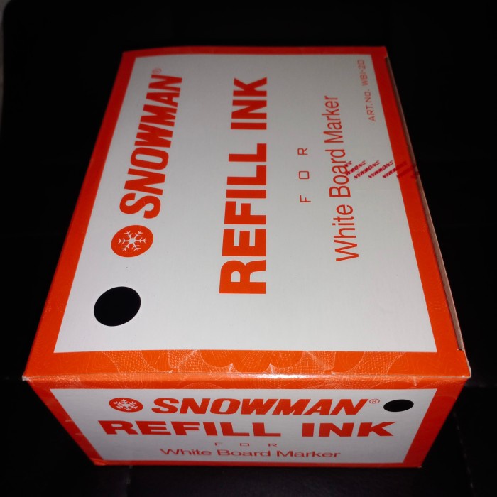 

refill white board snowman hitam