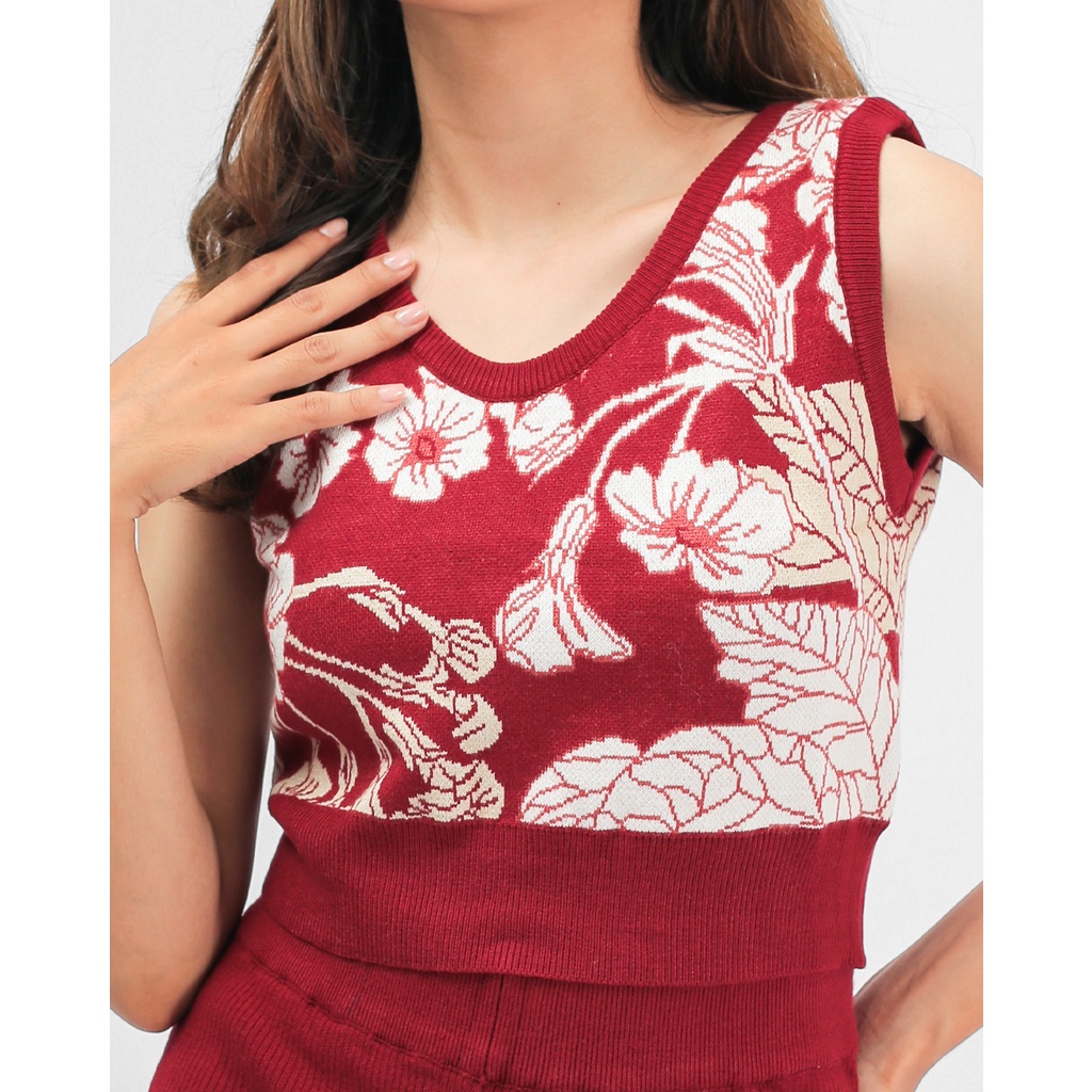 Blooming TankTop Red