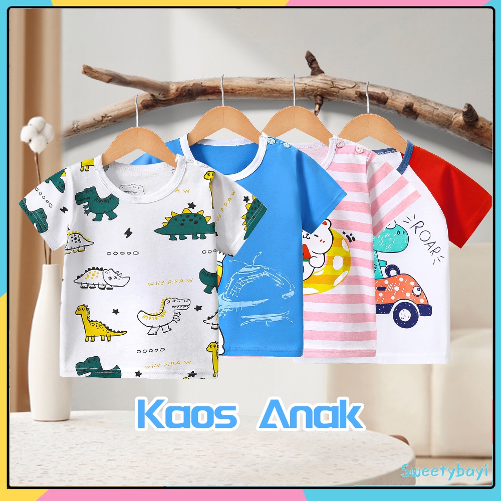 SweetyBayi Baju atasan anak import Kaos bayi anak karakter Tshirt anak lucu