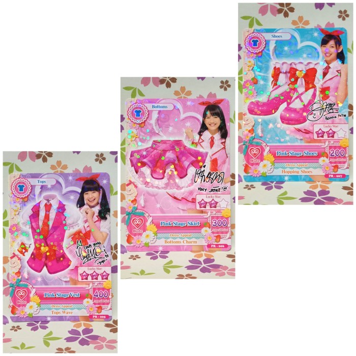aikatsu set  pink stage jkt48