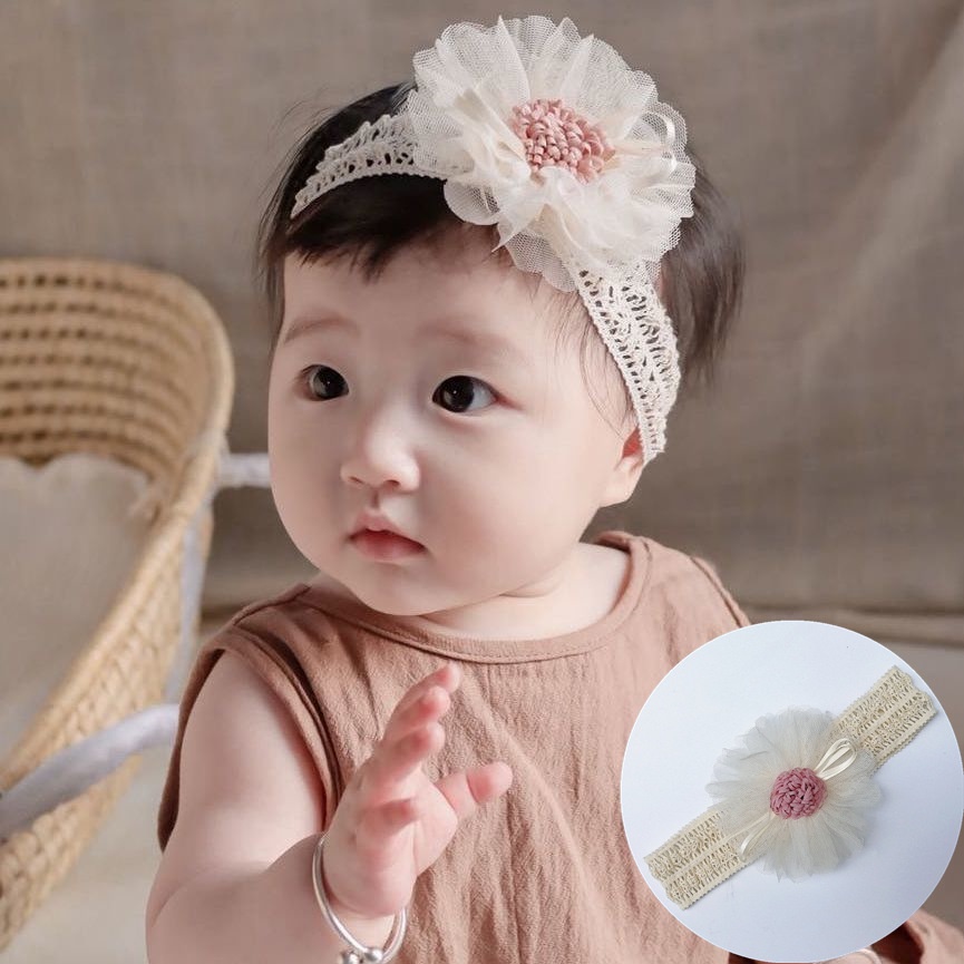 (Pimenova) new bandana aksen bunga renda