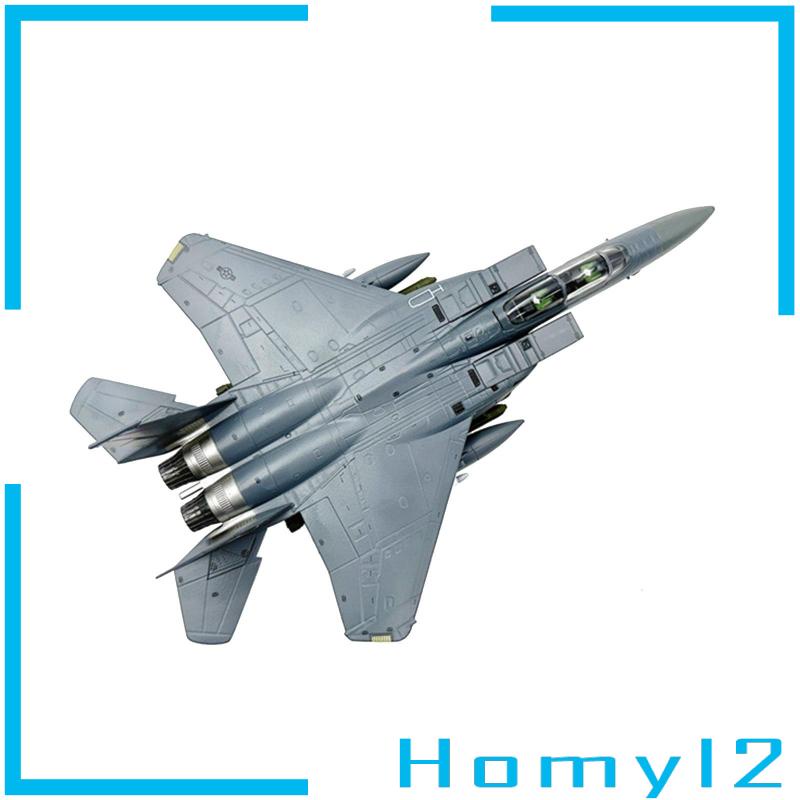 [HOMYL2]1/100 Skala F15E Fighter Diecast Alloy Model Pesawat Dengan Stand Untuk Kamar Tidur