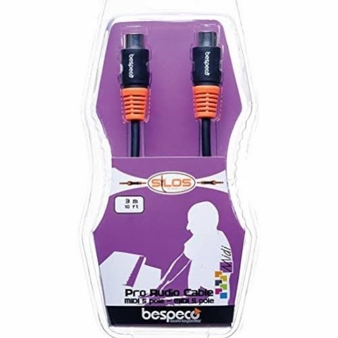 Kabel Midi Bespeco SLMM300 Kabel Midi 5 Pin / DIN 5 pole - SLMM150