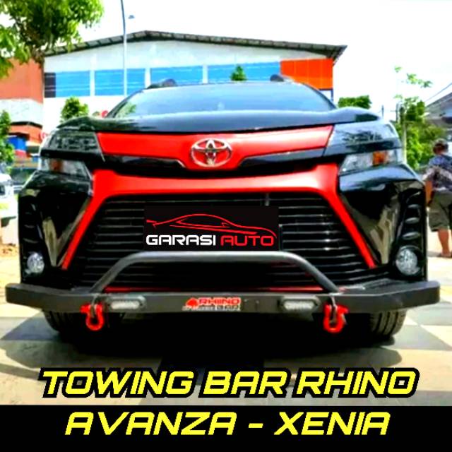 Paket Tanduk Towing Mobil Avanza Xenia Original Rhino Bumper Guard Depan Belakang Bahan Besi Tebal