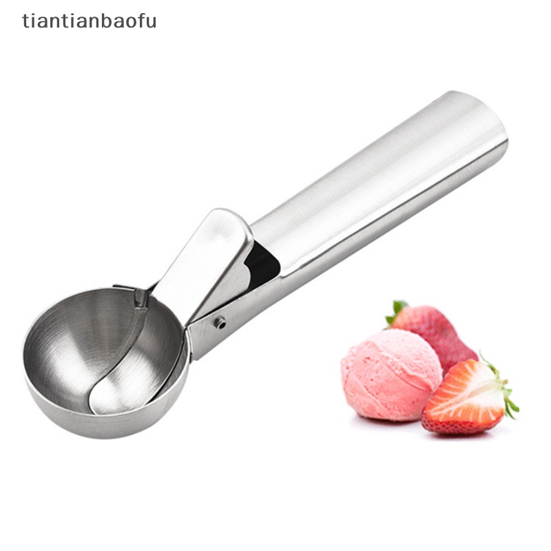 [tiantianbaofu] Ice Cream Scoops Stainless Steel Penggali Es Krim Anti Lengket Alat Sendok Es Krim Butik