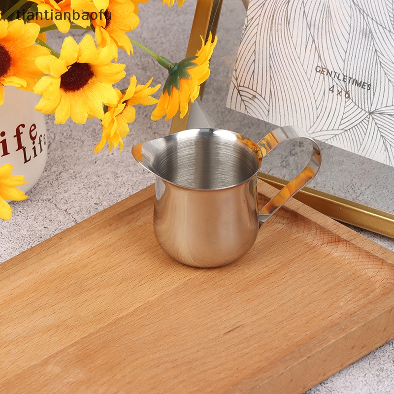 [tiantianbaofu] Stainless Steel Kopi Susu Frothing Jug Milk Pitcher Bentuk Pinggang Frother Cup Butik