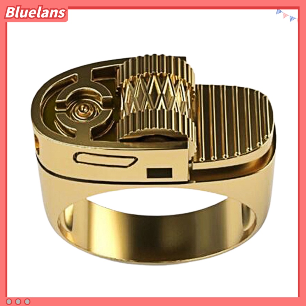 [BLS] Pria Fashion Cincin Paduan Pribadi Circlet Berkilau Perhiasan Hadiah