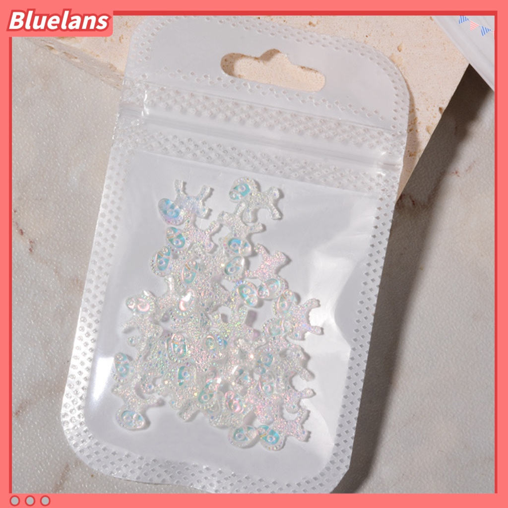 [BLM] 30pcs /Pack Dekorasi Kuku Mahkota Bentuk Hewan Flat Bottom Resin Nail Art Rhinestones Jewelry Untuk Desain Kuku