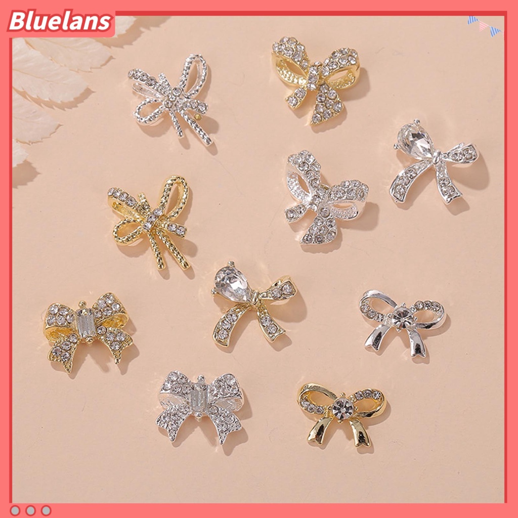 [BLM] 10pcs /Set Hiasan Kuku DIY Perhiasan Tahan Lama Ringan Glitter Pernis Manicures Nails Art Aksesoris Untuk Perempuan