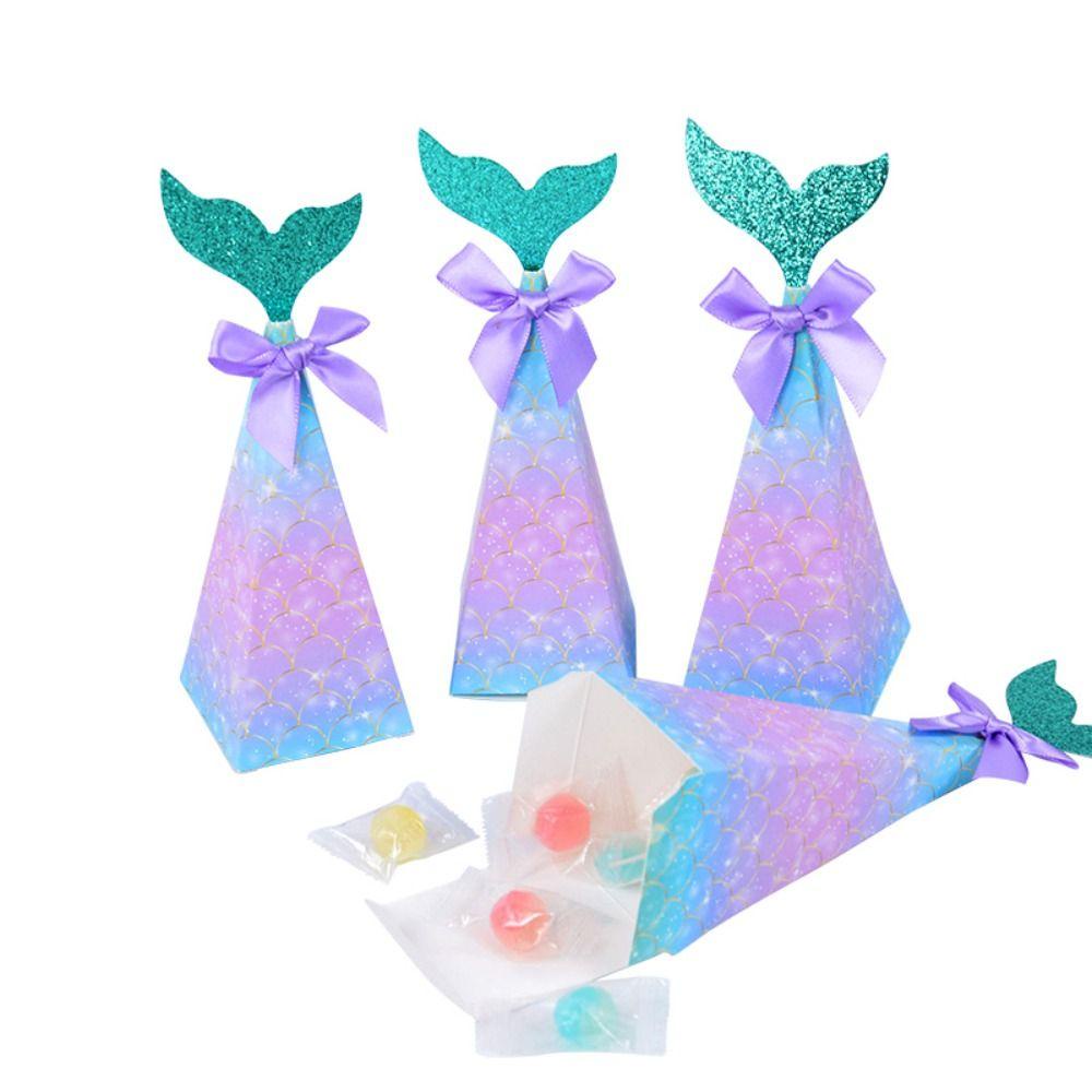Agustinina Candy Box Timbangan Ikan Mas Kreatif Snack Cookies Packing Untuk Anak Mermaid Tail Pesta Ulang Tahun Hadiah Pernikahan