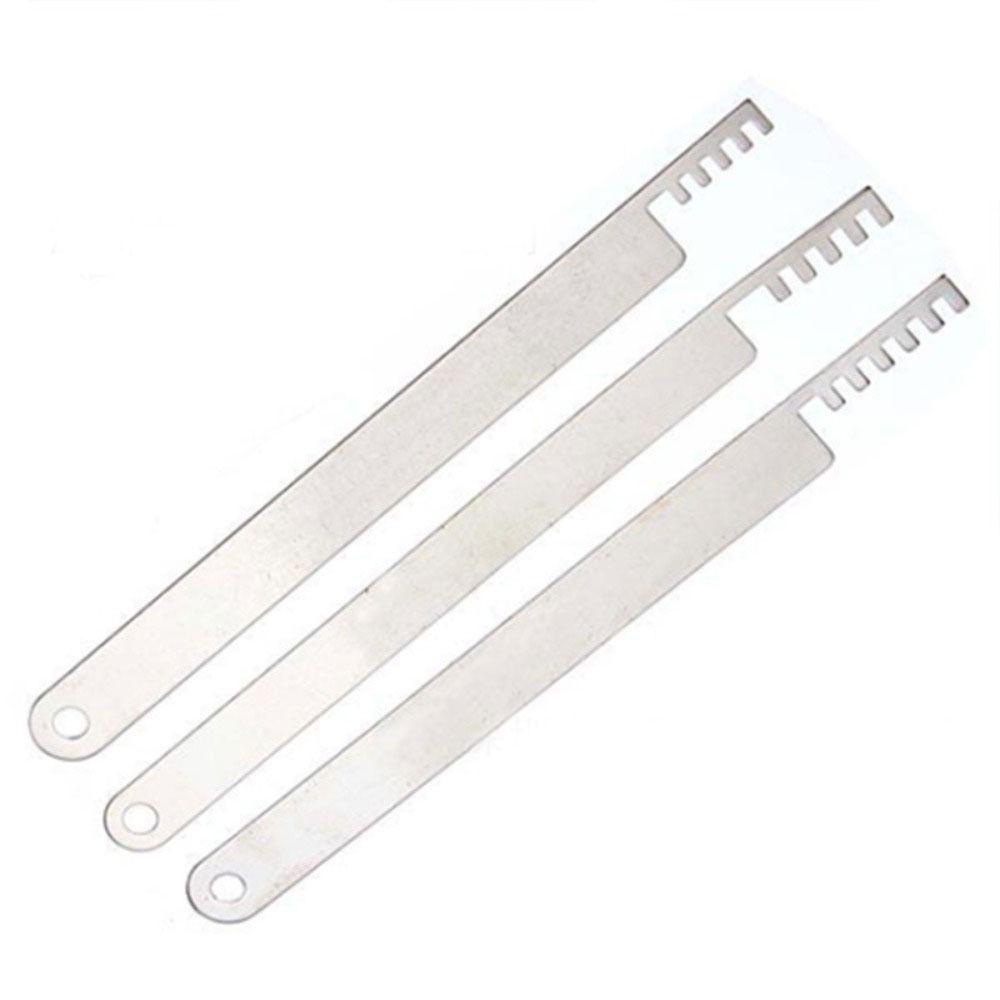 TOP 7 Pcs Kunci Transparan Stainless Steel Keyed Padlock Broken Key Hooks Extractor