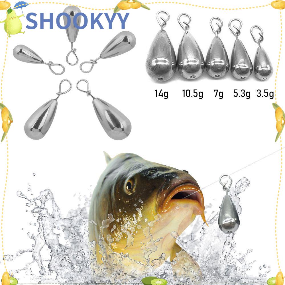 Chookyy Fishing Weight Sinker Water Drop Aksesoris Pancing Olahraga Hiburan Alat Pancing Tackle