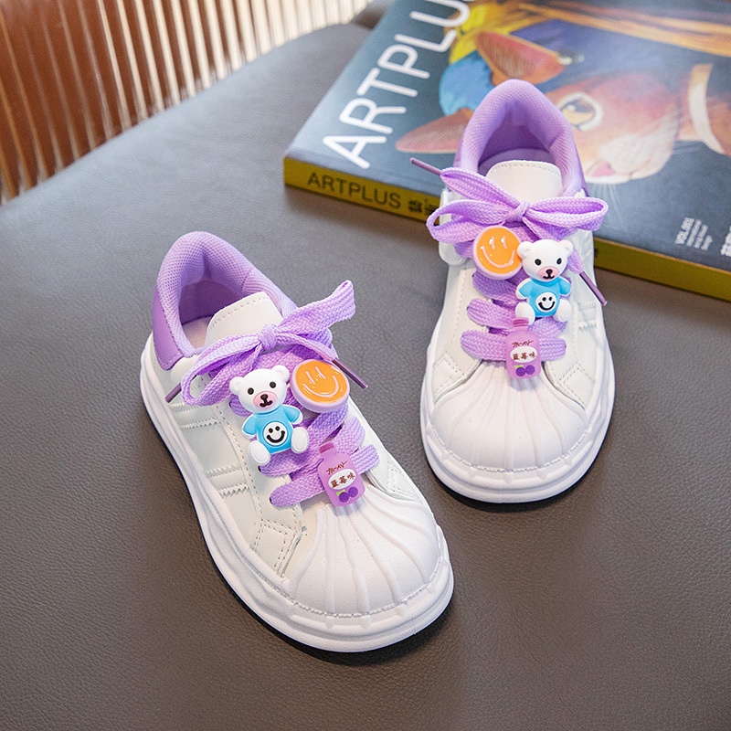 SH2320 Sepatu sneaker sport olahraga ringan fashion boneka beruang anak ankle shoes usia 3 tahun sd 12 tahun size 26 - 37